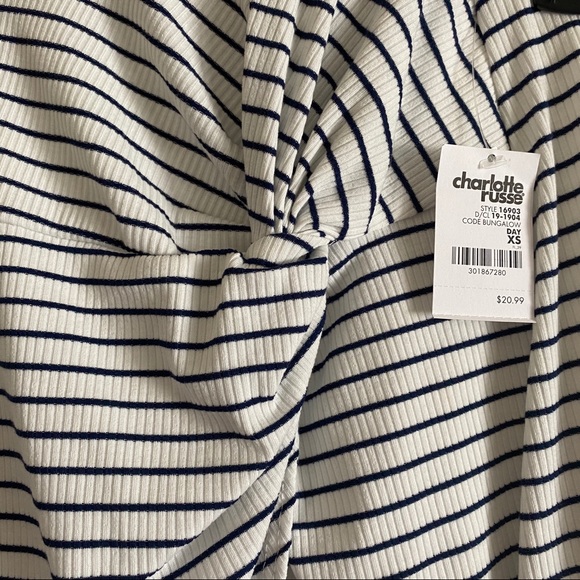 Charlotte Russe Asymmetrical Front Knot Skirt - Picture 3 of 5